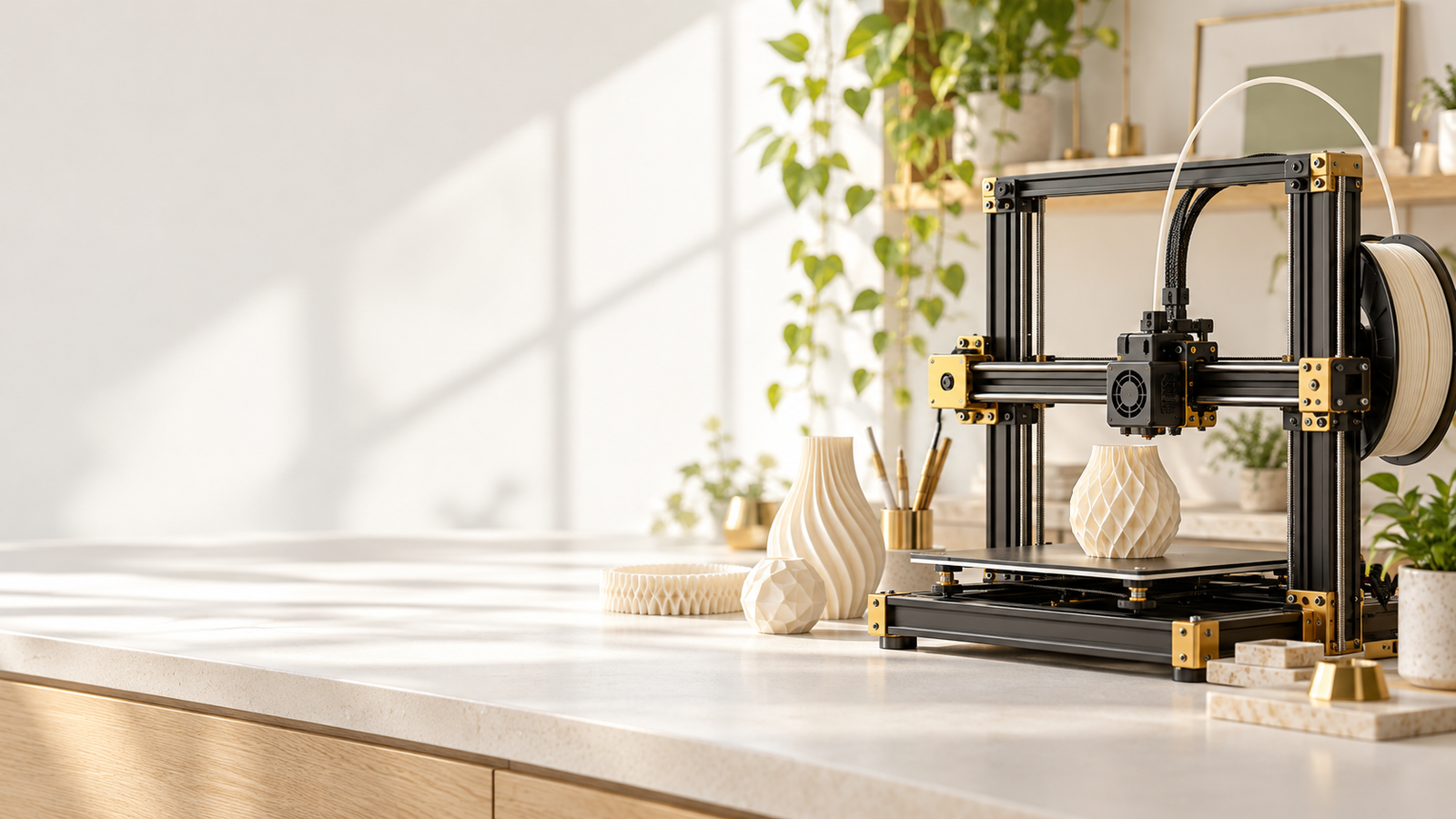 Impressora 3D em um estúdio criativo