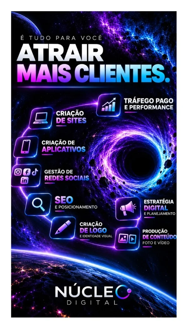Sites, aplicativos, identidade, conteúdo e estratégia digital